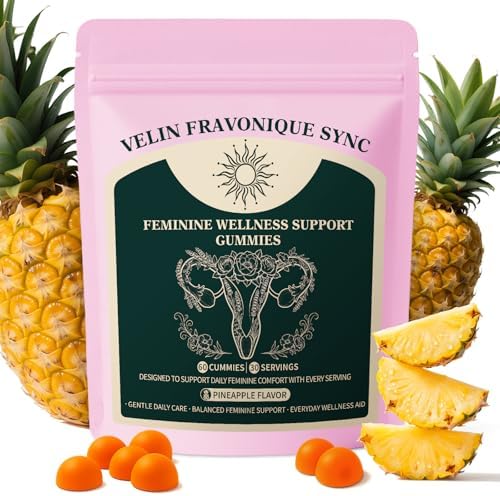 Gomitas Probióticas Fravonique para Mujeres - Bienestar Femenino, Equilibrio de pH, Fórmula Vegana y Sin Gluten, Sabor Piña Tropical, 60 Gomitas (30 - imagen 1