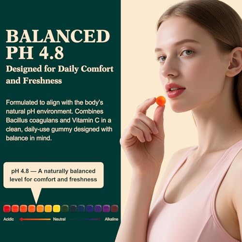 Gomitas Probióticas Fravonique para Mujeres - Bienestar Femenino, Equilibrio de pH, Fórmula Vegana y Sin Gluten, Sabor Piña Tropical, 60 Gomitas (30 - imagen 6
