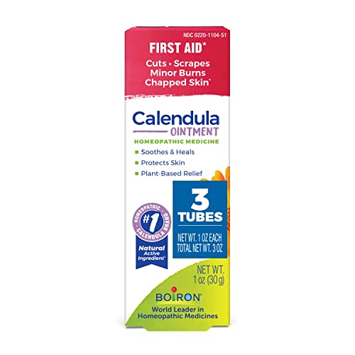 Ungüento Boiron de Caléndula para Alivio de Quemaduras Menores, Cortaduras, Raspones y Picaduras de Insectos - 1 oz (Paquete de 3) - imagen 3