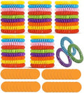 Paquete de 48 Pulseras Repelentes de Mosquitos con 60 Parches Repelentes, Pulseras y Calcomanías Individualmente Envuelta para Camping y Actividades - imagen 1