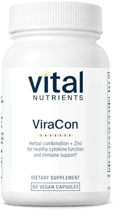 Vital Nutrients ViraCon - Suplemento Vegano para el Sistema Inmunológico - Zinc, Saúco, Extracto de Regaliz y Hierbas - Libre de Gluten, Lácteos y - imagen 1