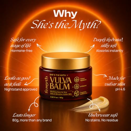 Bálsamo Vulvar Femyth - Hidratante Vaginal para Sequedad, Picazón e Irritación - Crema Sin Hormonas para Mujeres - Soporte Menopáusico y Postparto - imagen 3