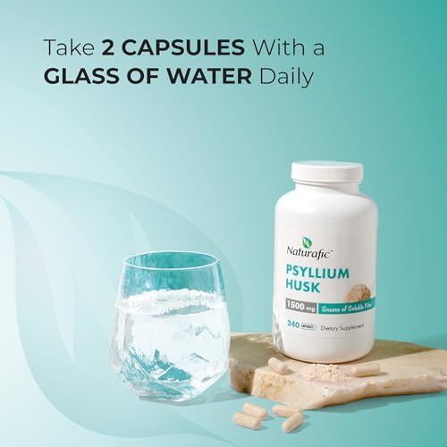 Cápsulas de Psyllium Husk 1500mg – Suplemento de Fibra Natural para la Salud Digestiva y Regularidad – Apoya la Salud Intestinal y el Control de Peso - imagen 2