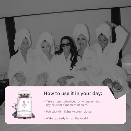 Gummies de Magnesio Balancing Act - Vibe Check para Mujeres – Sin Melatonina, Apoyo a la Calma y Relajación con Magnesio, Manzanilla y Melisa – Mora - imagen 6