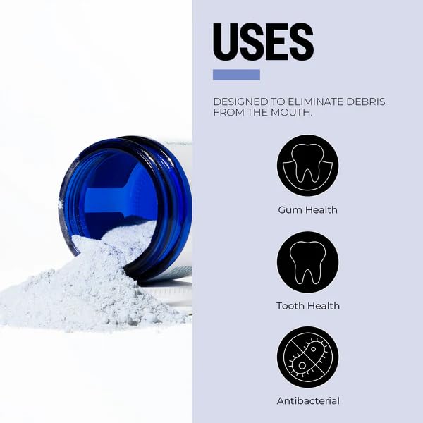 Pasta de Dientes en Polvo PurO3 Ozonizada – Libre de Flúor, Orgánica, Remineralizante – Blanqueador Natural y Removedor de Placa – Cuidado Dental con - imagen 4