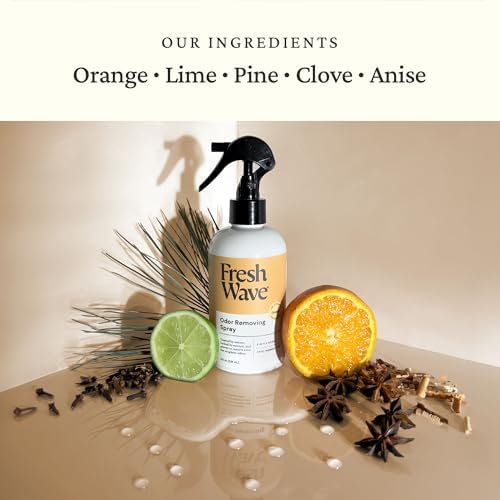 Spray Eliminador de Olores Fresh Wave con Fragancia a Naranja, 8 oz | Paquete de 2 | Absorbente de Olores para el Hogar, Muebles, Telas y Basura - imagen 2