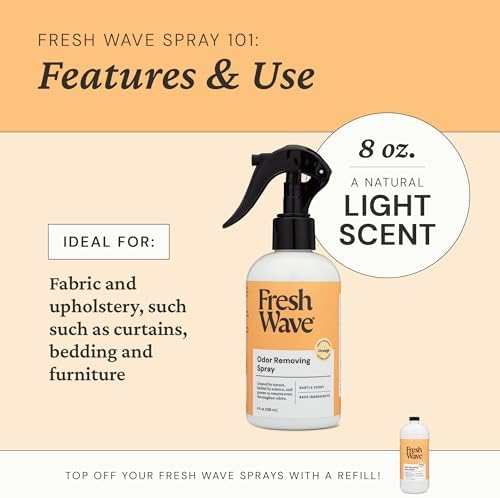 Spray Eliminador de Olores Fresh Wave con Fragancia a Naranja, 8 oz | Paquete de 2 | Absorbente de Olores para el Hogar, Muebles, Telas y Basura - imagen 5