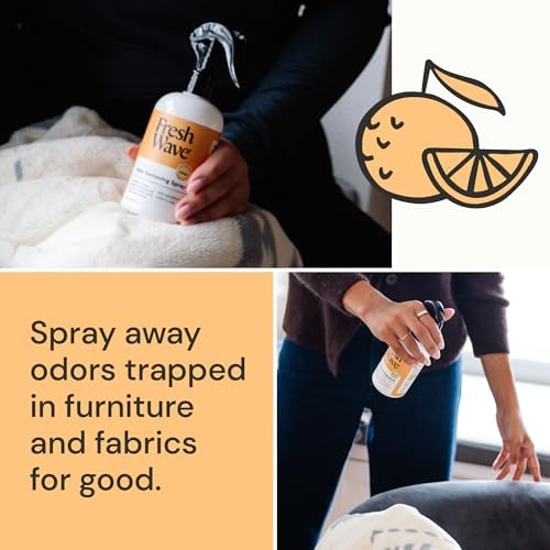 Spray Eliminador de Olores Fresh Wave con Fragancia a Naranja, 8 oz | Paquete de 2 | Absorbente de Olores para el Hogar, Muebles, Telas y Basura - imagen 6