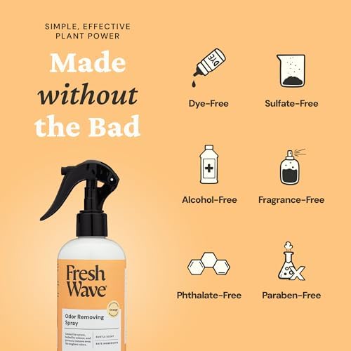 Spray Eliminador de Olores Fresh Wave con Fragancia a Naranja, 8 oz | Paquete de 2 | Absorbente de Olores para el Hogar, Muebles, Telas y Basura - imagen 8