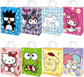 Kitty Suministros para Fiesta de Cumpleaños, 16PCS Bolsas de Regalo, 8 Diseños a Doble Cara, Perfectas para Decoraciones Kawaii de Cumpleaños - imagen 1