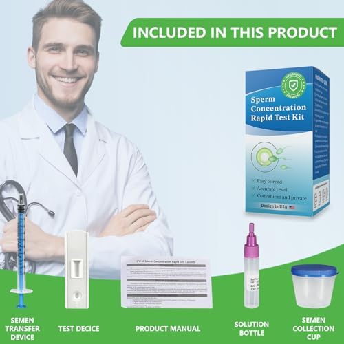 Kit de Prueba de Fertilidad en Casa para Hombres - Sistema de Pruebas de Fertilidad Trak Plus - Muestra Conteo de Espermatozoides Normal o Bajo - - imagen 4
