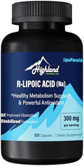 Ácido R Lipoico (Na) 300mg por Porción, 120 Cápsulas, Hasta 5X Mejor Absorción, Suplemento Dietético para Metabolismo Saludable y Antioxidantes - 1 - imagen 1