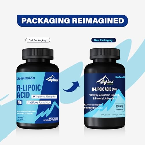 Ácido R Lipoico (Na) 300mg por Porción, 120 Cápsulas, Hasta 5X Mejor Absorción, Suplemento Dietético para Metabolismo Saludable y Antioxidantes - 1 - imagen 2