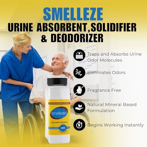 Polvo Absorbente de Orina y Gel para Excremento SMELLEZE | Eliminador de Olores Fuertes | Solidificador y Desodorante para Baños Portátiles, - imagen 3