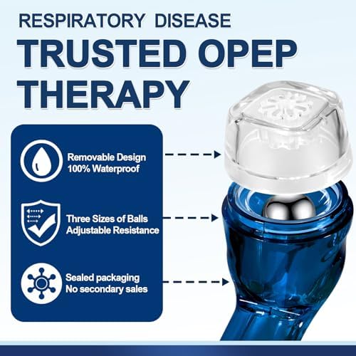 Dispositivo Flutter para Pulmones, Ejercitador de Respiración, Dispositivo de Resistencia Ajustable para Limpieza Natural, Entrenador de Respiración - imagen 2