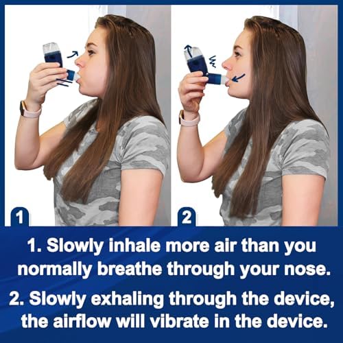 Dispositivo Flutter para Pulmones, Ejercitador de Respiración, Dispositivo de Resistencia Ajustable para Limpieza Natural, Entrenador de Respiración - imagen 6