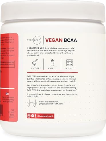 Type Zero Ultra Clean Polvo Vegano de BCAA + Electrolitos (Sabor Tropical) 6G 2:1:1 Sin Azúcar/Sin Sucralosa - Suplemento de Aminoácidos Vegano, 30 - imagen 3