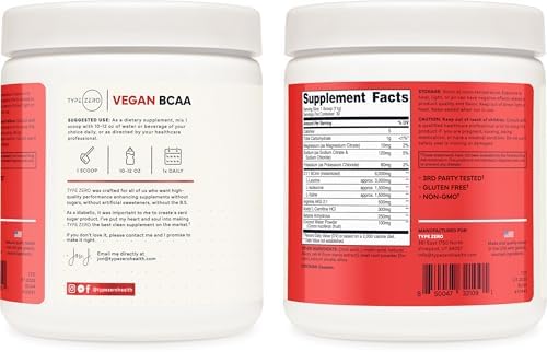 Type Zero Ultra Clean Polvo Vegano de BCAA + Electrolitos (Sabor Tropical) 6G 2:1:1 Sin Azúcar/Sin Sucralosa - Suplemento de Aminoácidos Vegano, 30 - imagen 7