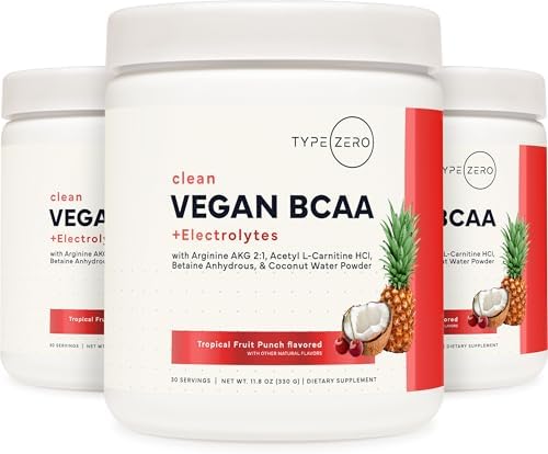 Type Zero Ultra Clean Polvo Vegano de BCAA + Electrolitos (Sabor Tropical) 6G 2:1:1 Sin Azúcar/Sin Sucralosa - Suplemento de Aminoácidos Vegano, 30 - imagen 8