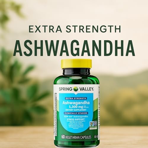 Ashwagandha Premium Choice Co Spring Valley - 1300mg - 60 Cápsulas - Incluye Sticker - imagen 3