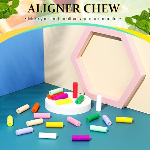 Konohan 110 Piezas de Chicles para Alineadores de Silicón, Accesorios Dentales Invisibles, 11 Colores y Sabores - imagen 5
