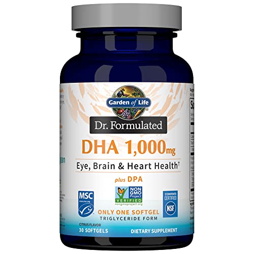 Garden of Life DHA 1,000mg Aceite de Pescado - Limón, Suplemento Omega 3 para Ojos, Cerebro y Corazón, 30 Cápsulas Blandas - imagen 6