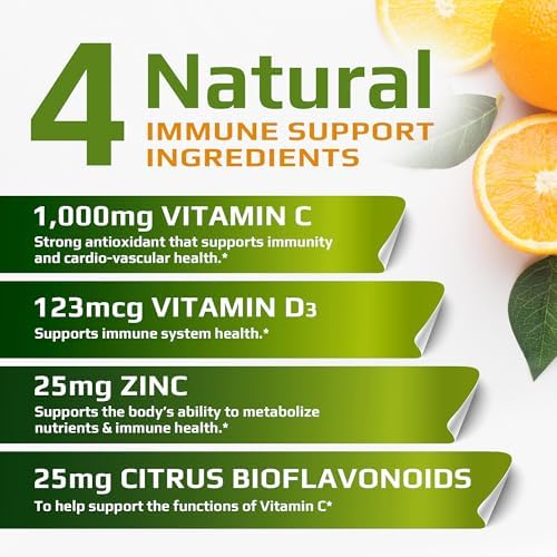 MUSCLE FOOD LABS | C D Z | Vitamina C 1000mg, Vitamina D3 125mcg, Zinc 25mg | No GMO y Sin Gluten | 120 Cápsulas Vegetarianas | 120 Porciones - imagen 3