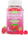 Gomitas de Magnesio para Adultos, Sin Azúcar, 600mg de Magnesio Glicinato con Ashwagandha, Melisa y GABA para Sueño y Relajación, Veganas, 60 - imagen 1