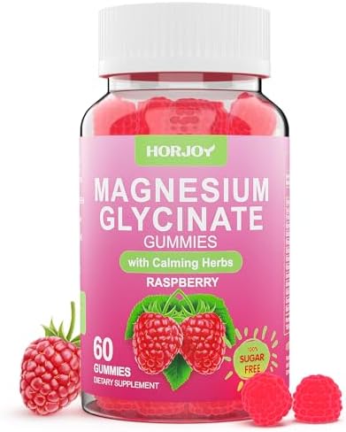 Gomitas de Magnesio para Adultos, Sin Azúcar, 600mg de Magnesio Glicinato con Ashwagandha, Melisa y GABA para Sueño y Relajación, Veganas, 60 - imagen 1