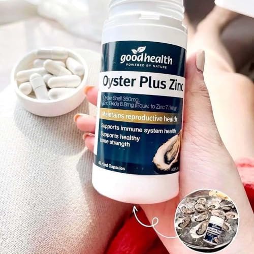 Goodhealth Oyster Plus – 60 Cápsulas – Suplemento Marino con Zinc y Taurina para la Salud y Vitalidad – Apoya la Salud Inmunológica y Reproductiva - imagen 2