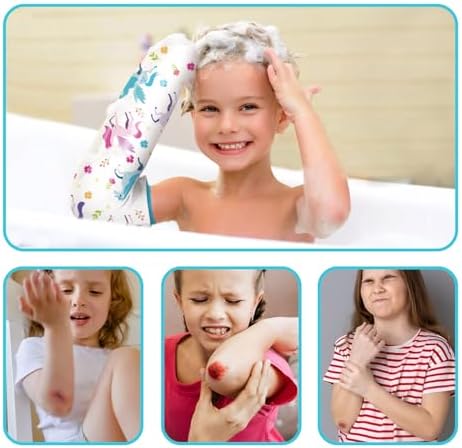 Cubierta Impermeable para Yeso de Niños Drykins – Manguito a Prueba de Fugas con Sello de Silicón – Diseño Reutilizable de Unicornio (Para Brazos de - imagen 4