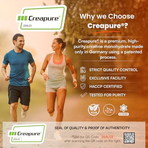 MaxOut360 Creapure Creatina Monohidratada en Polvo, 60 Porciones, Sin Sabor, Certificada NSF, Creatina Pura Alemana para Crecimiento Muscular, Fuerza - imagen 7