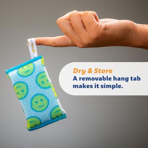 Kit de Limpieza Profunda Scrub Daddy - 3 Esponjas Scour Daddy, 2 Esponjas de Acero y 2 Limpiadores Multiusos de Mandarina - Suministros de Limpieza - imagen 5