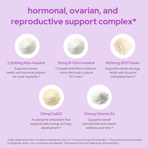 Suplemento Premom Inositol Plus para Mujeres, 2000mg de Myo-Inositol y 50mg de D-Chiro Inositol, 40:1, CoQ10, Metilfolato y Vitamina D3, 90 Cápsulas - imagen 4