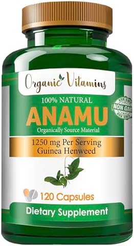 Vitamisan Vitaminas Orgánicas Anamu 1250mg 100% Cultivadas Orgánicamente 240 Cápsulas Petiveria Allicea - imagen 2