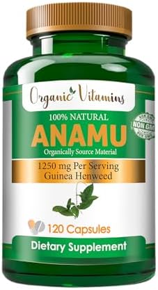 Vitamisan Vitaminas Orgánicas Anamu 1250mg 100% Cultivadas Orgánicamente 240 Cápsulas Petiveria Allicea - imagen 6