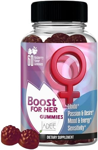 Gomitas Aumentadoras de Libido para Mujeres KSM-66 Ashwagandha - Aumenta Pasión, Deseo, Ánimo y Emoción, Alivia Estrés, Reduce Sequedad, Aumenta - imagen 1