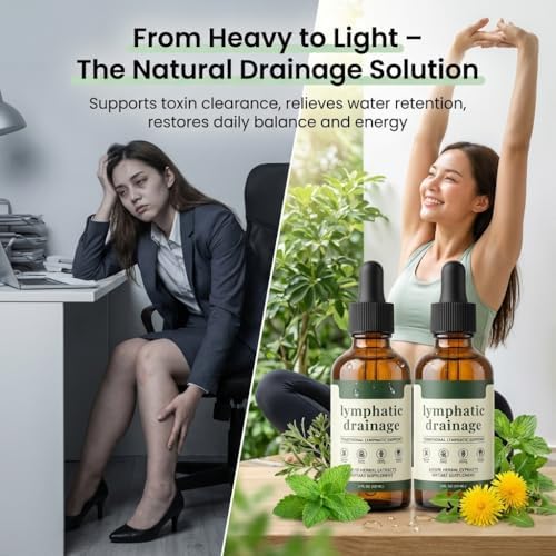 Gotas de Drenaje Linfático Skrmooning - Paquete de 2, Suplemento Orgánico que Reduce la Inflamación, Aumenta la Inmunidad y Vitalidad, Diseño - imagen 6