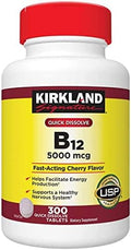 Kirkland Signature B-12 Rápida Disolución 5000 mcg, 300 Tabletas - imagen 1