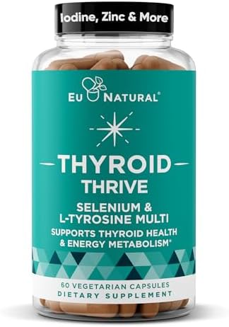 Thrive Energy Support - Combate la Fatiga de Forma Natural, Equilibra Hormonas, Promueve Energía Enfocada - Zinc, Selenio, Yodo - 60 Cápsulas - imagen 1