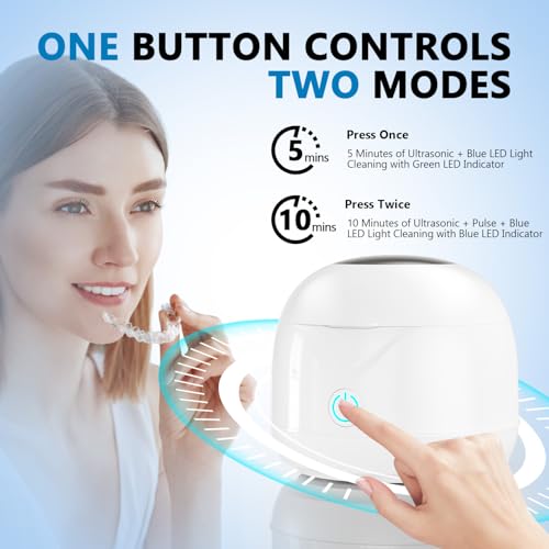 Limpiador Ultrasónico Hoffeins para Retenedores 45kHz 200ml, Máquina Portátil para Retenedores Dentales, Protectores Bucales, Alineadores y Joyería - imagen 2