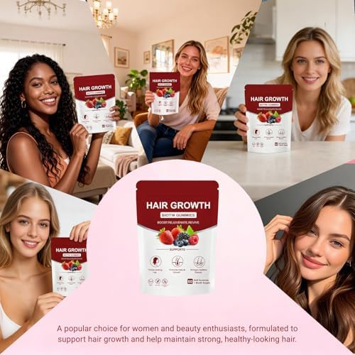 Gomitas Norce Sactor Lumin para el cabello con Biotina y Colágeno, Sabor Berry Mixto, 60 gomitas veganas y no transgénicas para el crecimiento - imagen 7