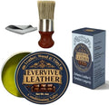 Salvador de Cuero y Madera - Pulidor y Acondicionador de 4oz con Brocha y Paño de Microfibra, para Sofás de Cuero, Asientos de Auto, Mesas de Madera - imagen 1
