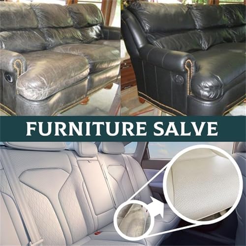 Salvador de Cuero y Madera - Pulidor y Acondicionador de 4oz con Brocha y Paño de Microfibra, para Sofás de Cuero, Asientos de Auto, Mesas de Madera - imagen 2