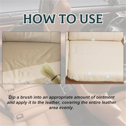 Salvador de Cuero y Madera - Pulidor y Acondicionador de 4oz con Brocha y Paño de Microfibra, para Sofás de Cuero, Asientos de Auto, Mesas de Madera - imagen 6
