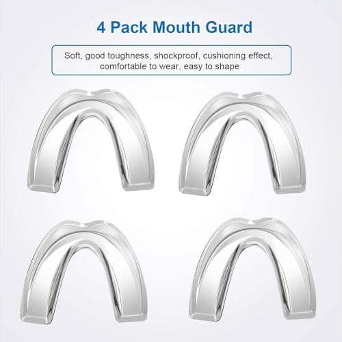 Paquete de 4 Protectores Bucales para Niños, Previene el Bruxismo y TMJ, Ideal para Deportes y Uso Nocturno (Tamaño Infantil) - imagen 2