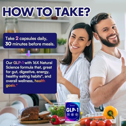 Suplemento GLP-1 para Mujeres y Hombres, Fórmula Científica 16X, GLP-1 con Probióticos, Lúpulo y Té Verde, 60 Cápsulas para Salud Digestiva y General* - imagen 3