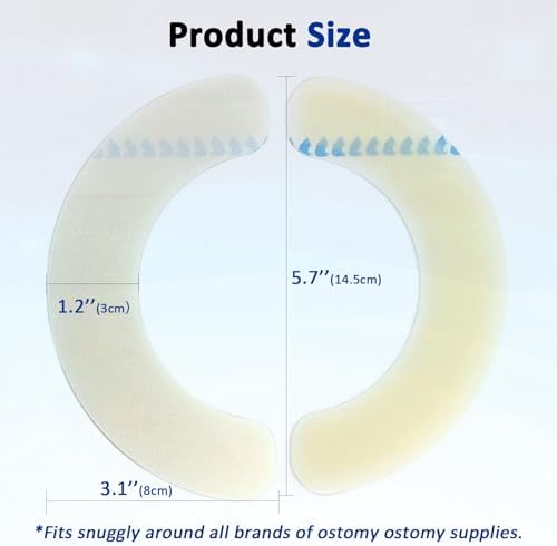 30 Piezas de Tiras Barrera para Ostomía, Suministros Médicos Hidrocoloides, Tiras Elásticas Impermeables para Bolsas de Colostomía - imagen 4