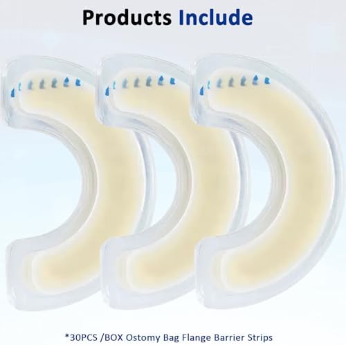 30 Piezas de Tiras Barrera para Ostomía, Suministros Médicos Hidrocoloides, Tiras Elásticas Impermeables para Bolsas de Colostomía - imagen 7