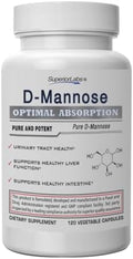 D-Mannosa 500 mg de Superior Labs, Prebiótico No GMO de Óptima Absorción, Soporte para Vías Urinarias, 120 Cápsulas Veganas - imagen 1
